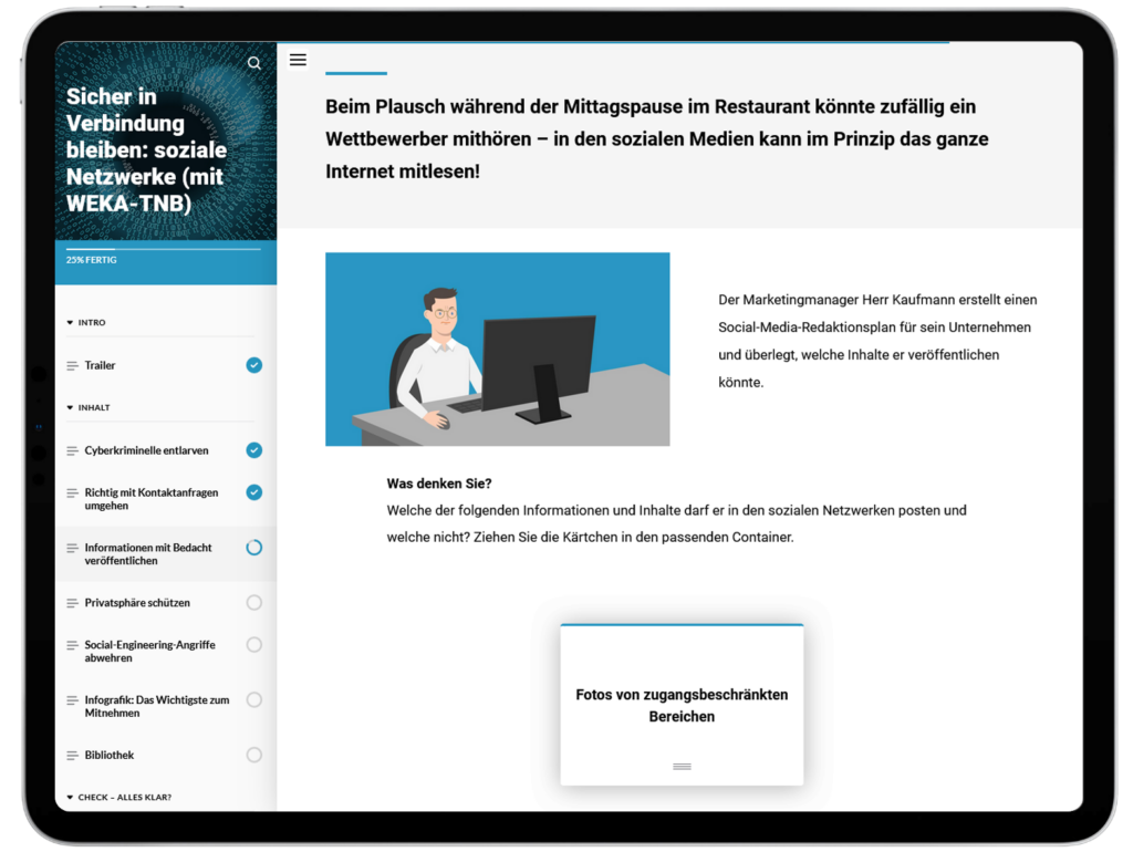 ELearning Soziale Netzwerke Sicher in Verbindung bleiben: Inhalt zum Kurs Soziale Netzwerke