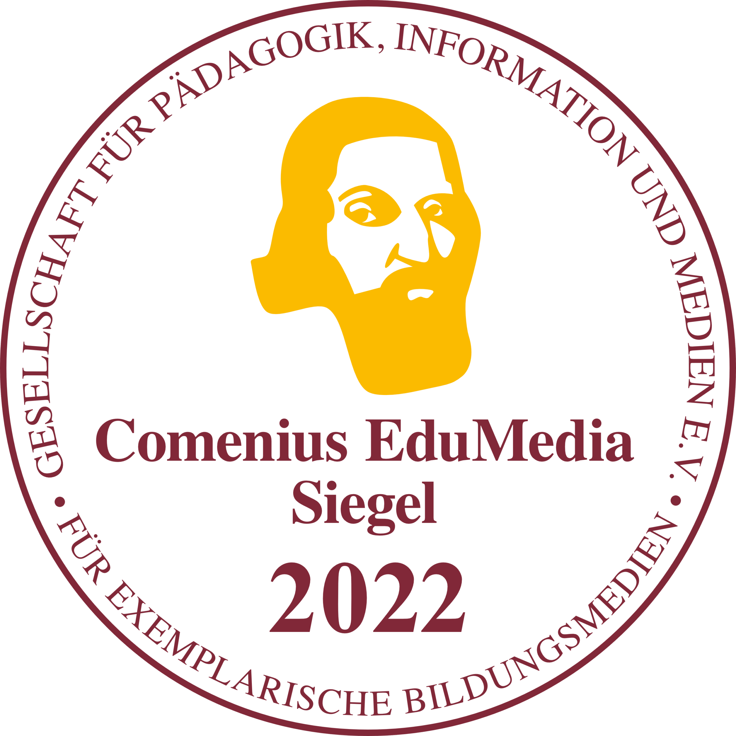 Siegel 2022 der Comenius EduMedia an WEKA MEDIA