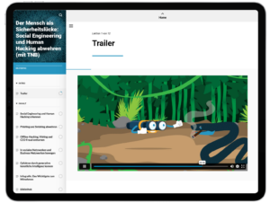 Elearning Informationssicherheit zum Thema Social Engineering und Human Hacking