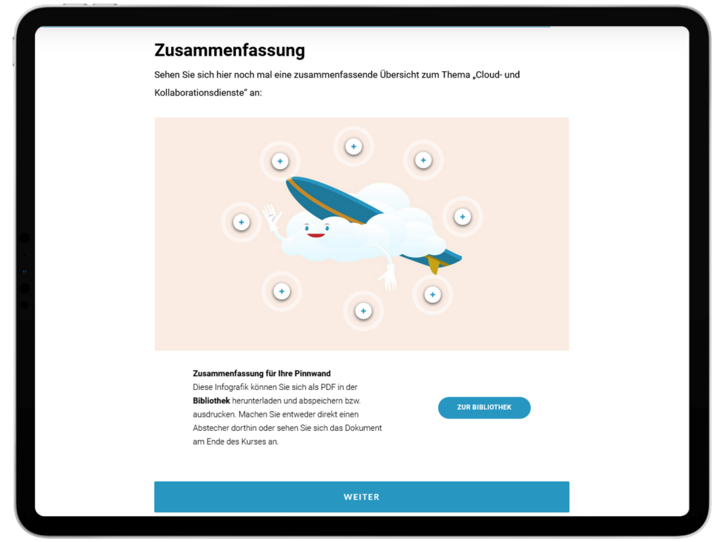 Elearning Nutzung von Clouddienste