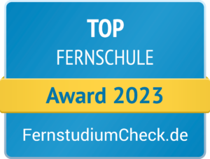 Award 2023 von FernstudiumCheck.de für WEKA MEDIA als Top Fernschule