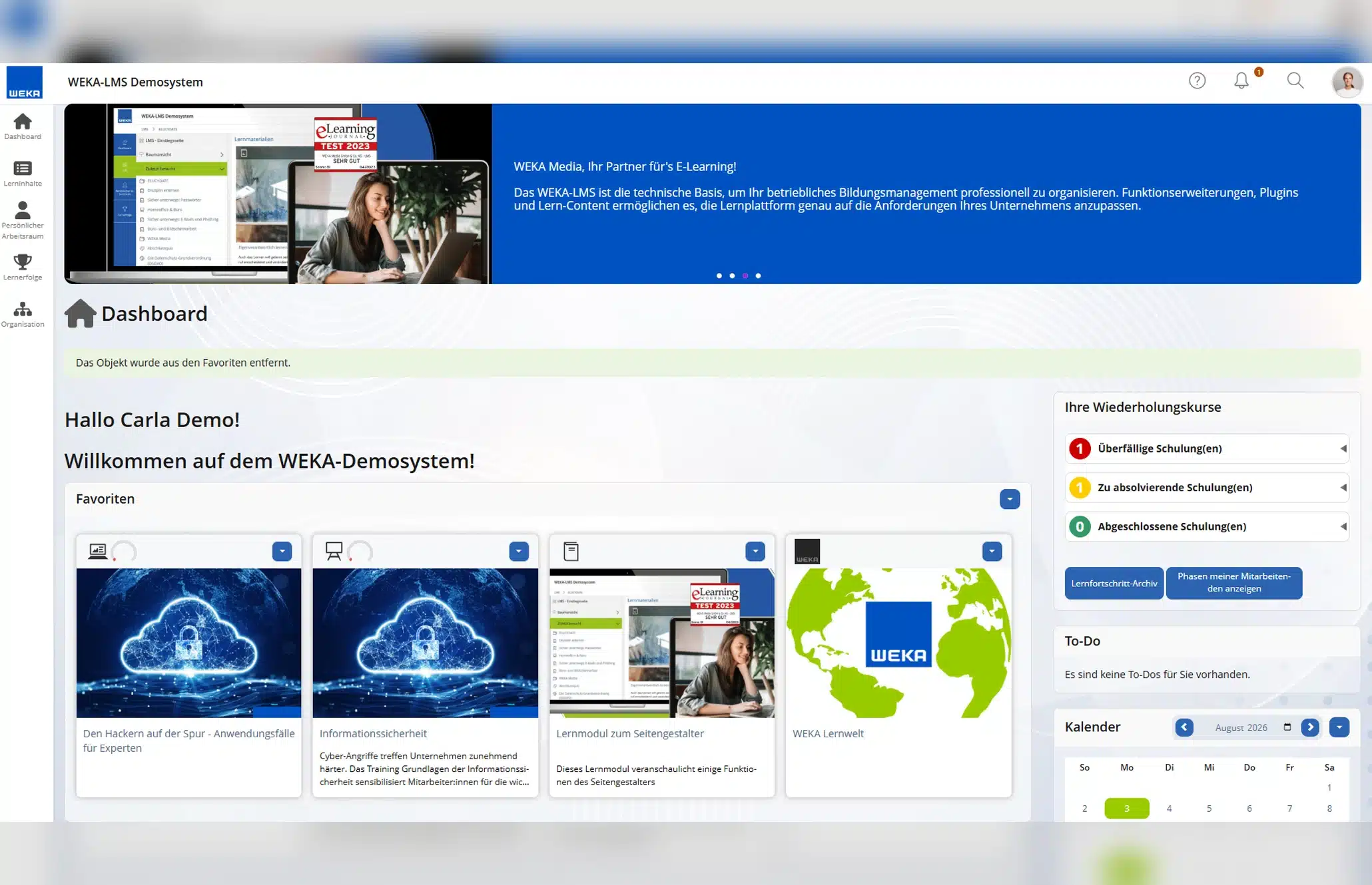Das schöne WEKA-LMS Bild