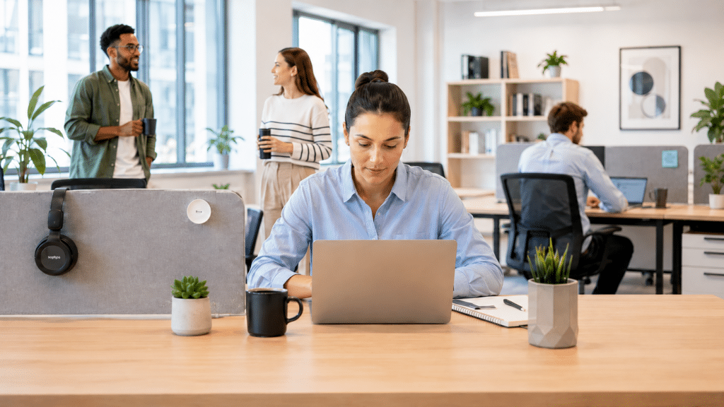KI generiertes Bild einer Büro Situation